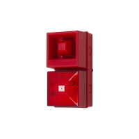 Sounder beacon 108dB 32 tones 24v DC red body Red LED (12) I