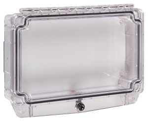 Polycarb Cover with Enclosed Back Box and Lock (key trapped