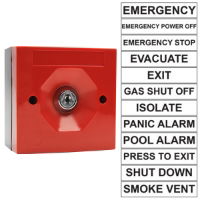 3 Position Boxed Keyswitch Red Surface Mount