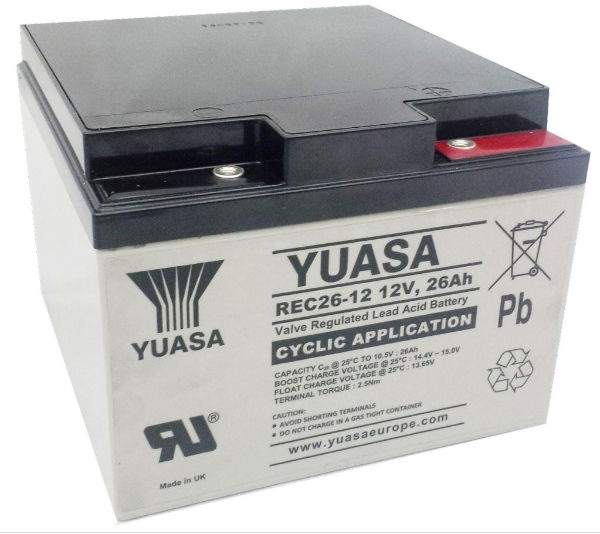 Yuasa Cyclic VRLA Battery 26Ah 12v