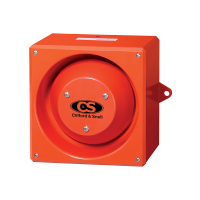 Sounder 116dB 32 tones -3 stage alarm 24v DC red body IP65 MED & EN54-3 approved