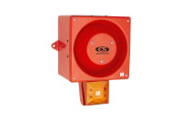 Sounder beacon 116dB 32 tones-3 stage alarm 24v DC red body