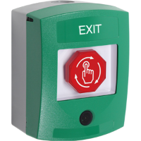 G3 Multipurpose Push Button, IP Camera, Green, Exit Text