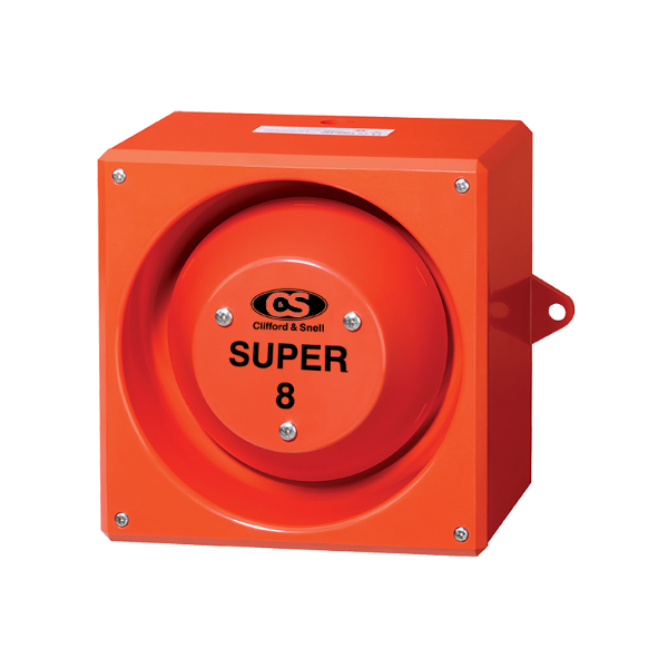 Sounder 120dB 32 tones -3 stage alarm 24v DC red body IP65 M