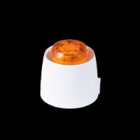 VTB Sounder/Beacon, White Body, Amber Lens, Shallow Base