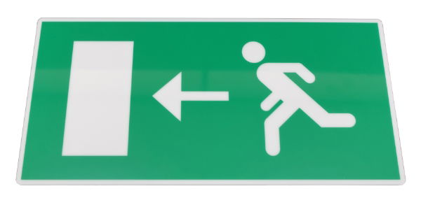 Double Sided Left / Right Legend For ELEBD Exit Lights