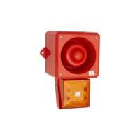 Sounder beacon 112dB 32 tones-3 stage alarm 24v DC red body