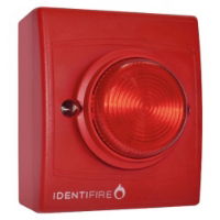 Identifire Tritone Red - Red Sounder Beacon Surface Mounted