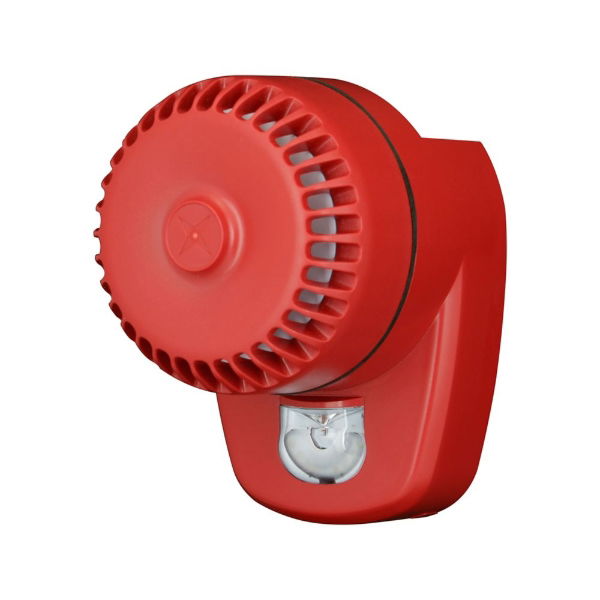 ROLP LX LED sounder beacon VAD, Red flash, Red housing