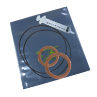 A kit that includes gland seals, a syringe and o rings