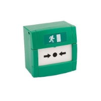 Indoor Call Point, Green, DPCO, Flush, FE1140, Plain