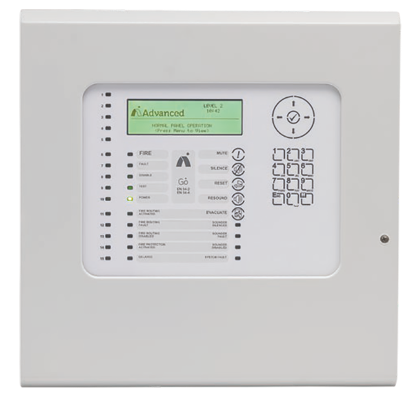 GO 1 Loop Fire Alarm Panel, Grey, 126 Addresses