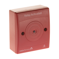 Identifire Aux 24V Relay Flush - 5/8A - Red