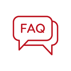 FAQ Icon in Red